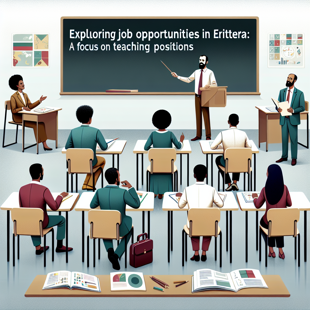 Exploring Job Opportunities in Eritrea: A Focus on Teaching Positions